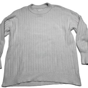 Aerie Ribbed Oversize White Soft Sweater Womens Size Xs